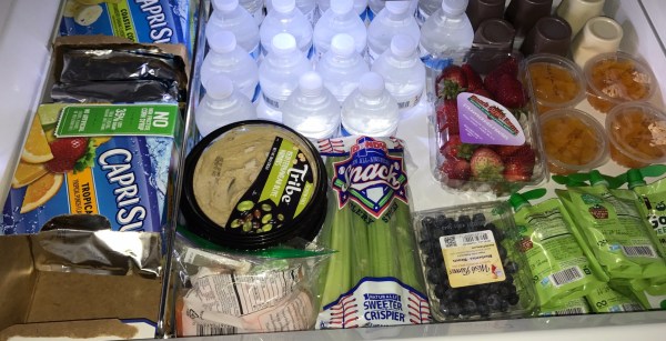 Snack draw in refrigerator